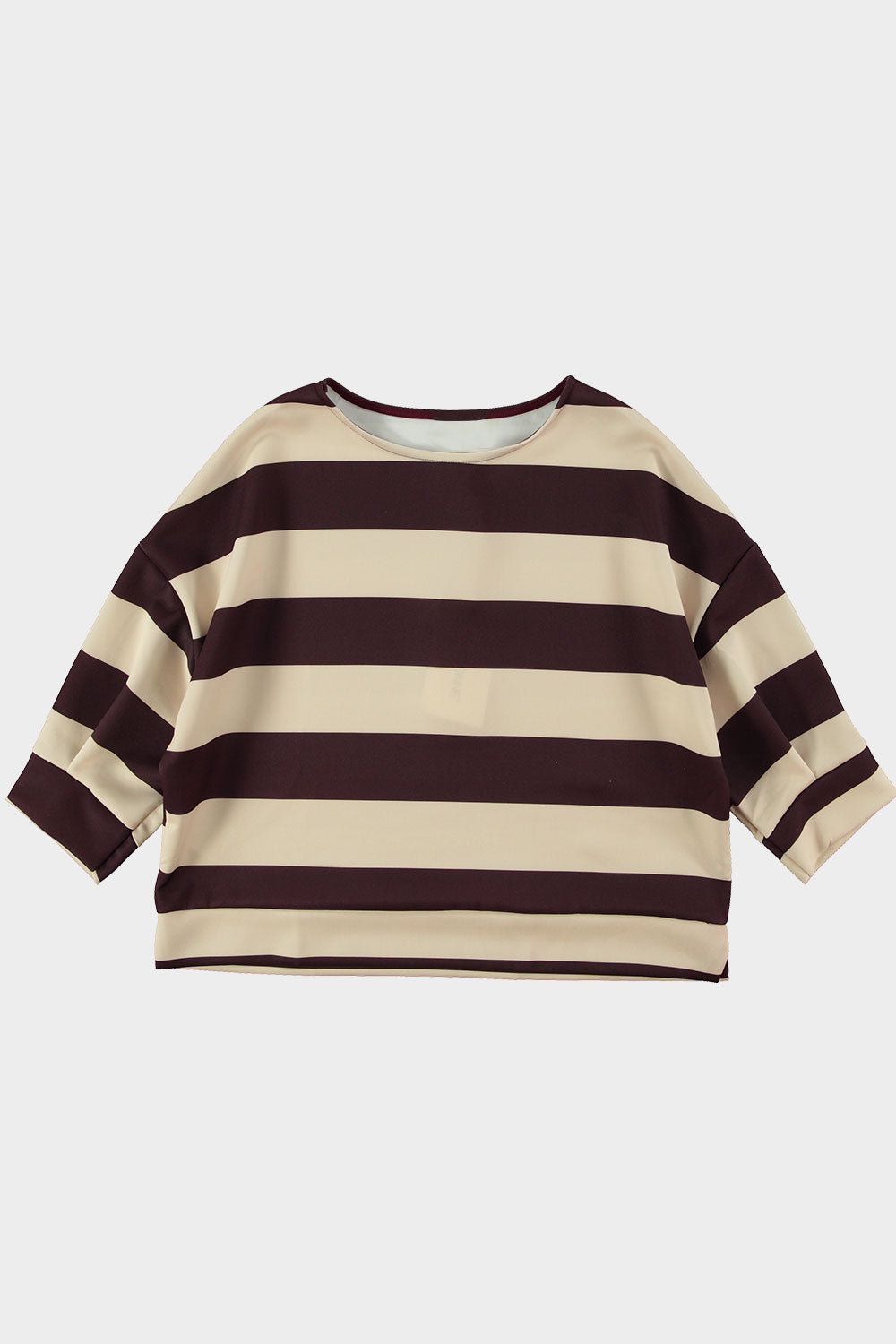 TbD Sweat streep trui Chocolade