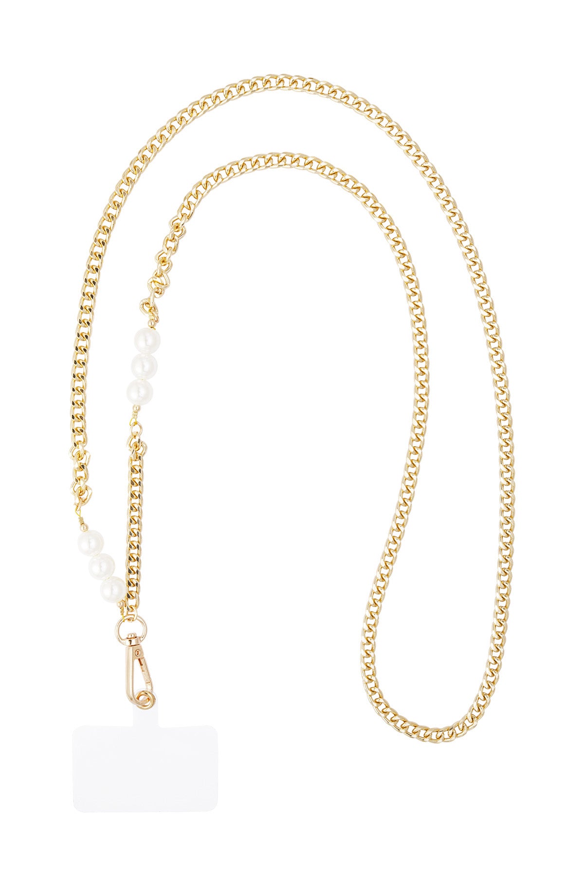 Telephone cord lovely life white/gold