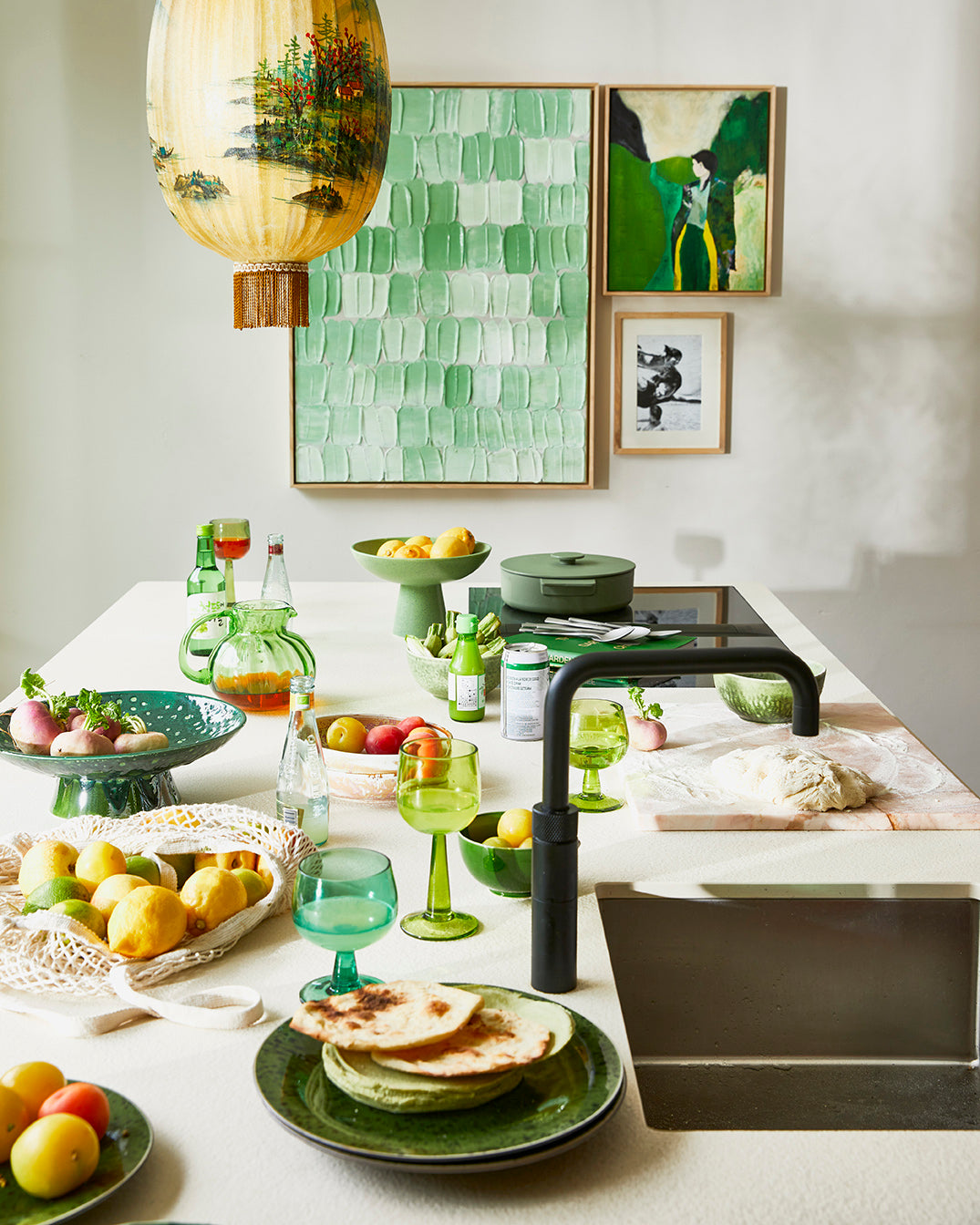 The emeralds: glass jug