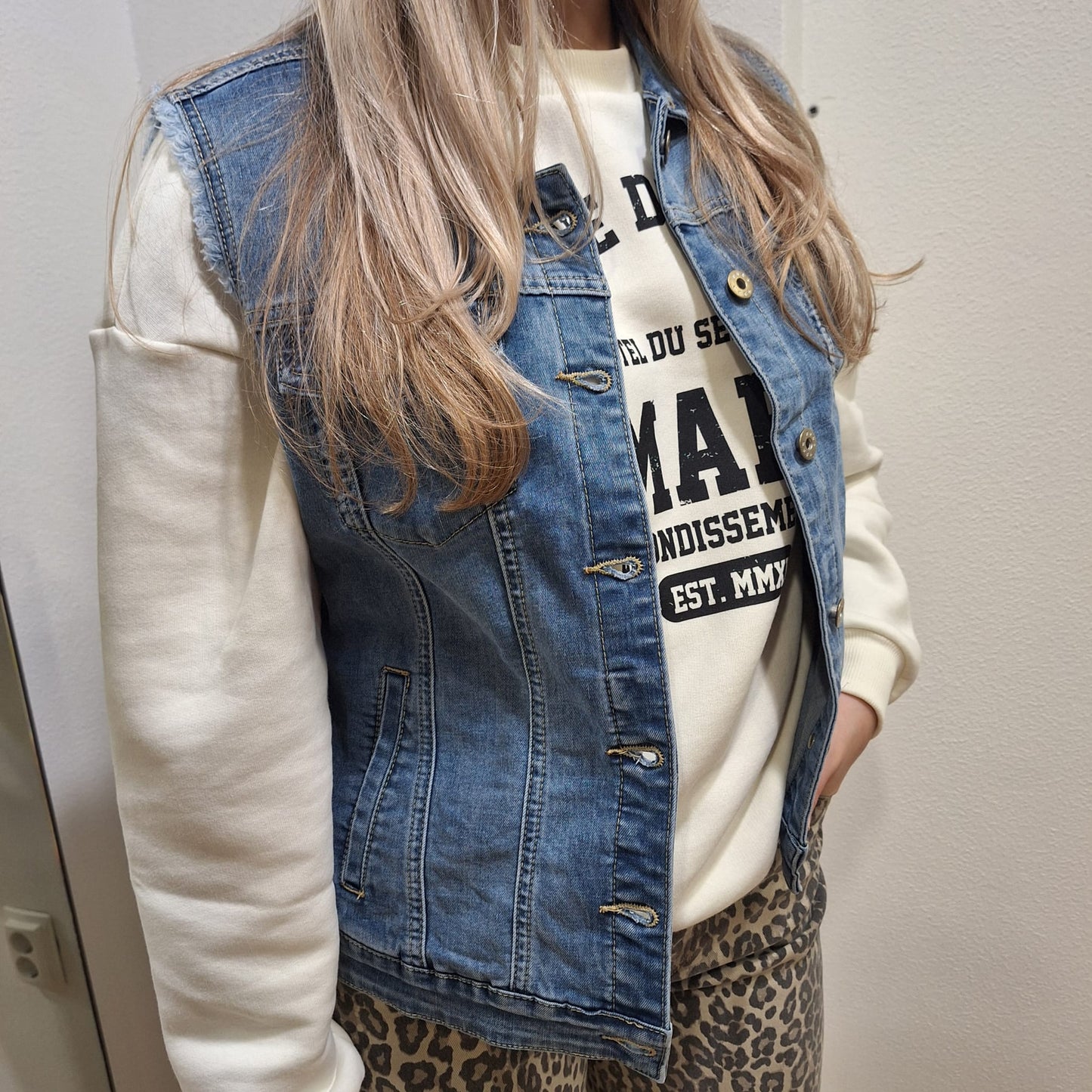 Zac&Zoe Spijkergilet Blauw
