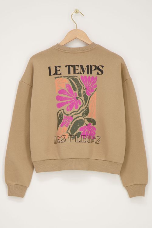 My jewellery sweater ''Le temps'' Bruin