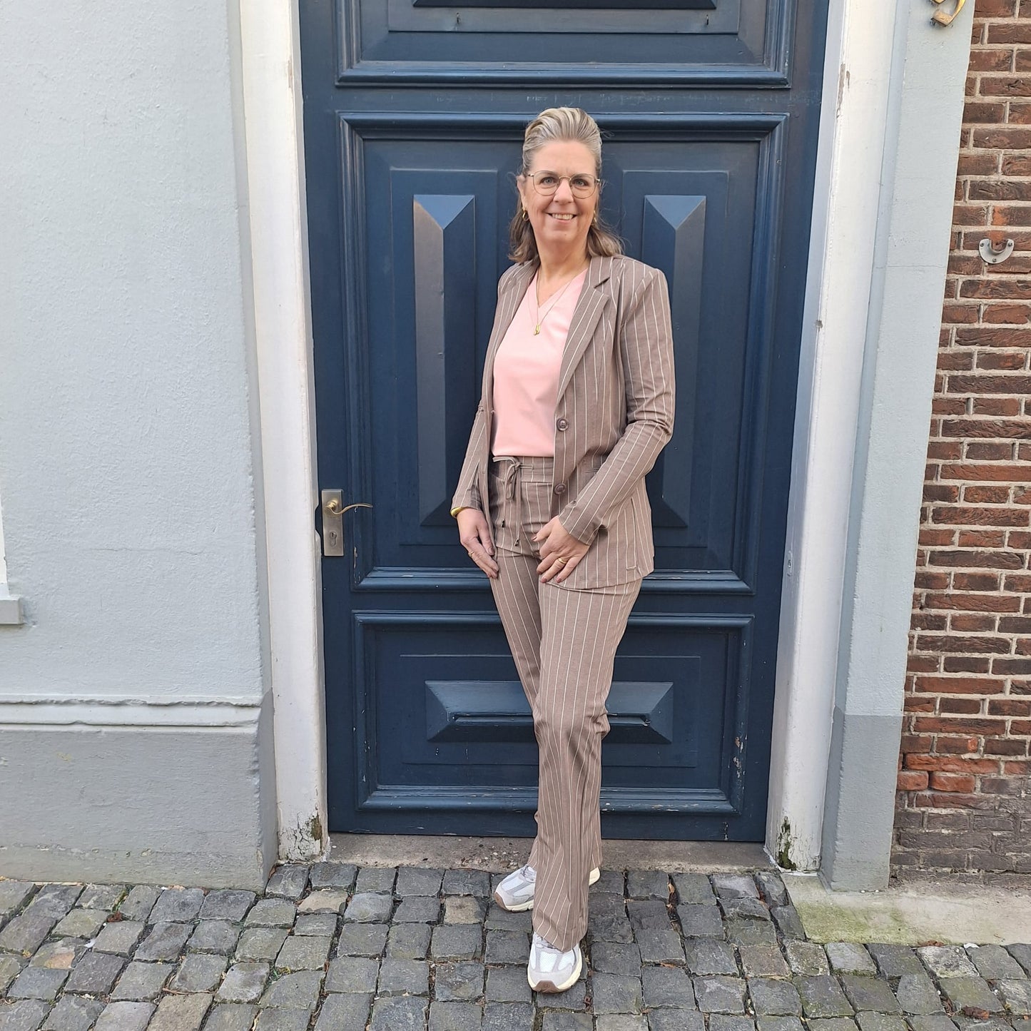 Mi piace Blazer Classic Stripe Print light Falcon