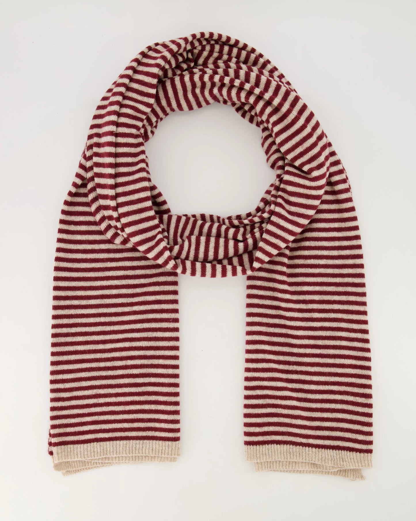 Cashemere sjaal Cassy gestreept Bordeaux
