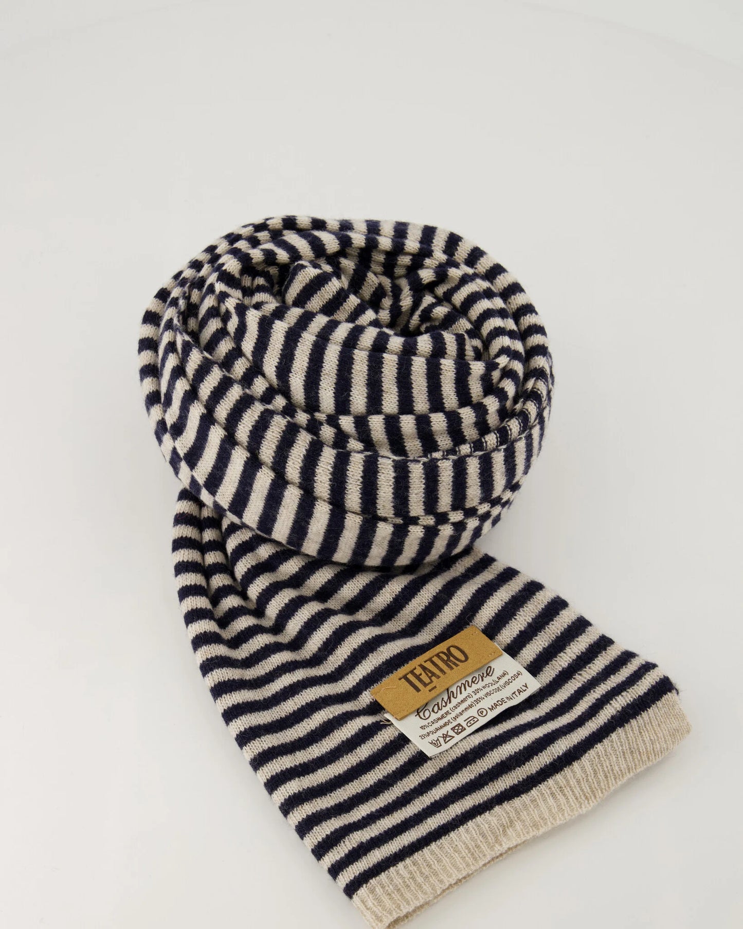 Cashemere sjaal Cassy gestreept Dark blue