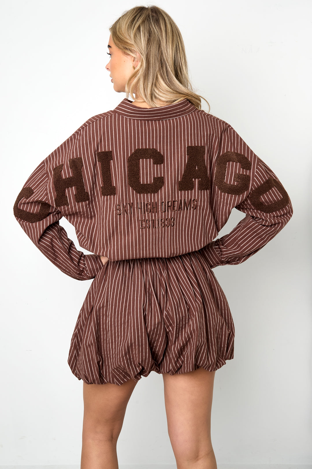 Gimme Chicago Blouse Brown
