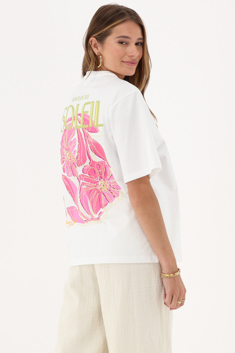 T-shirt Saveur du soleil Wit