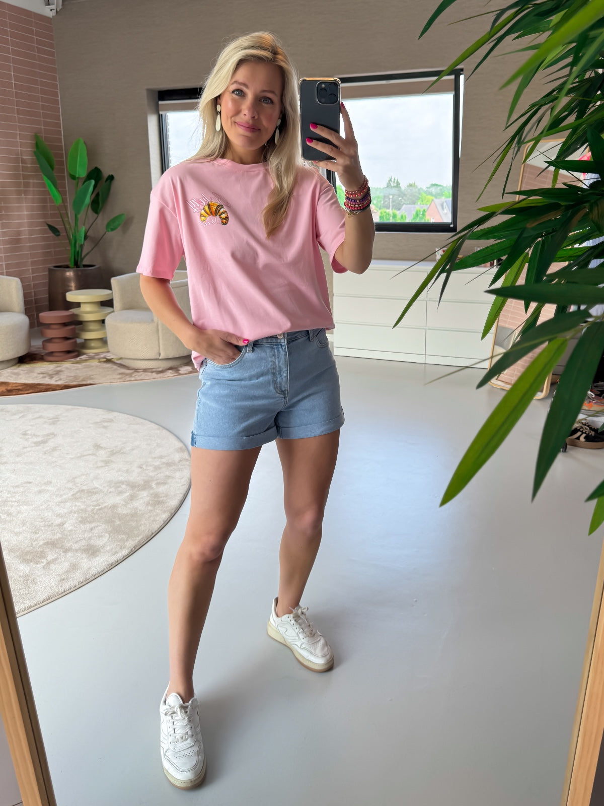Xanne shirt Bakery Roze