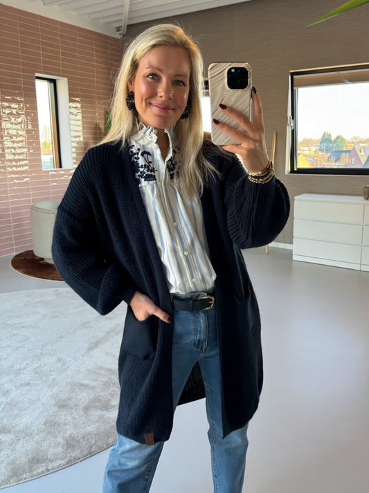 Vest Meia Donkerblauw