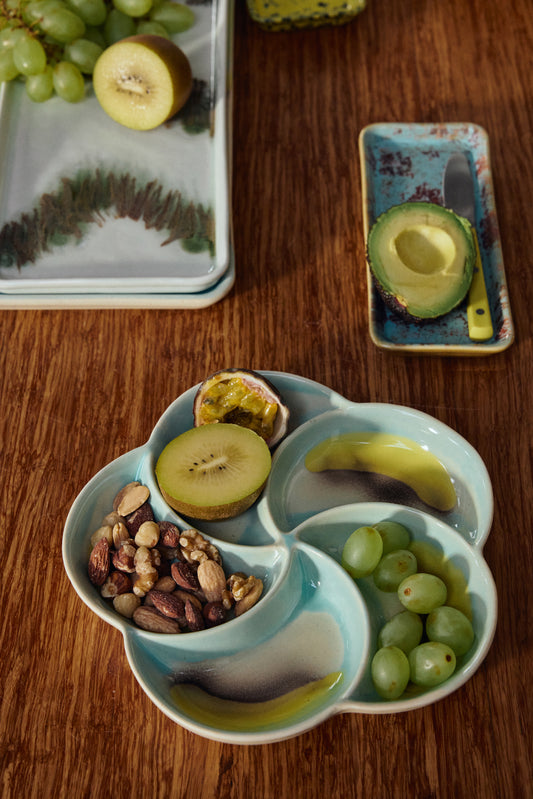 HKliving 70s ceramics: snack tray, glint