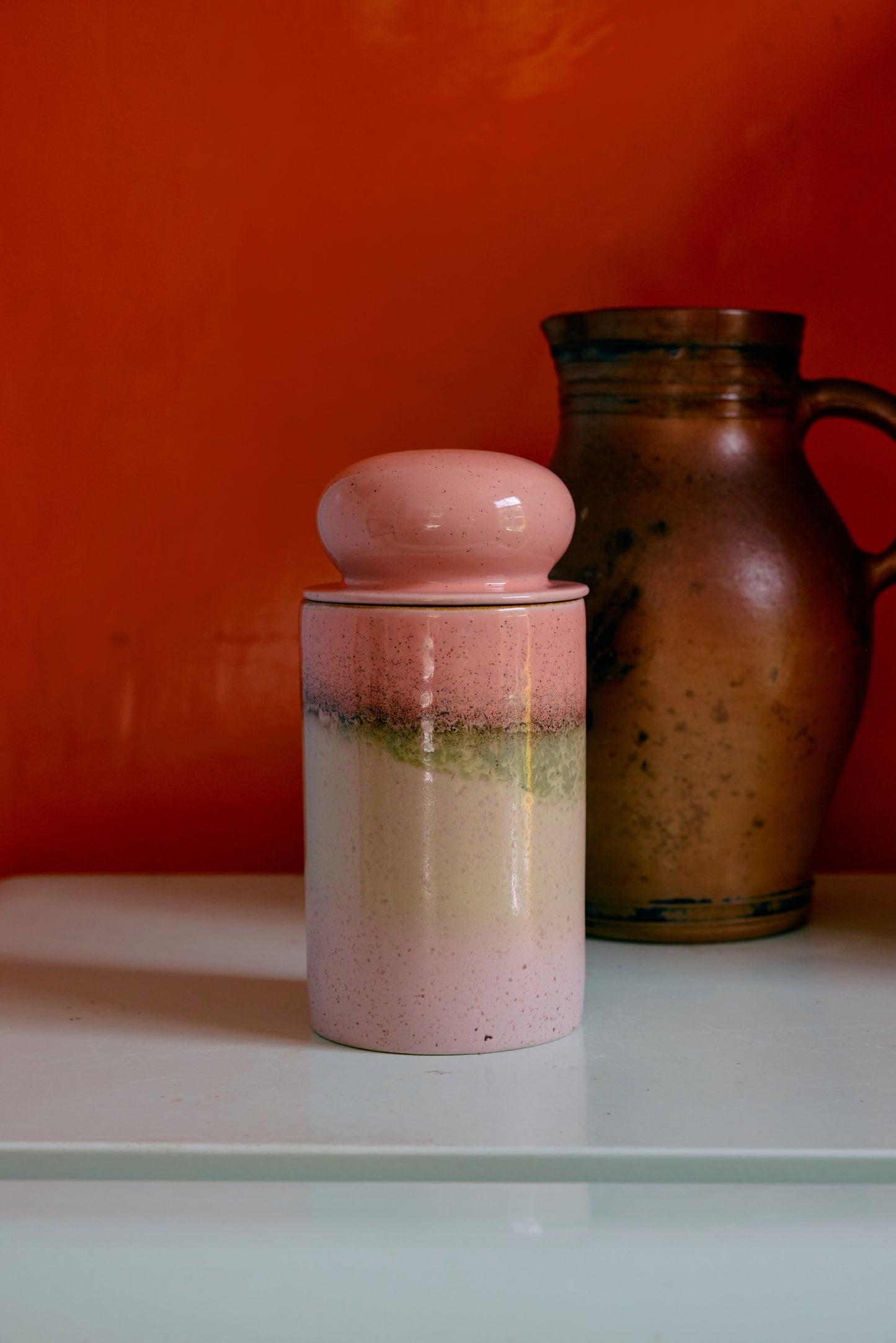 HKliving storage jar, glaze