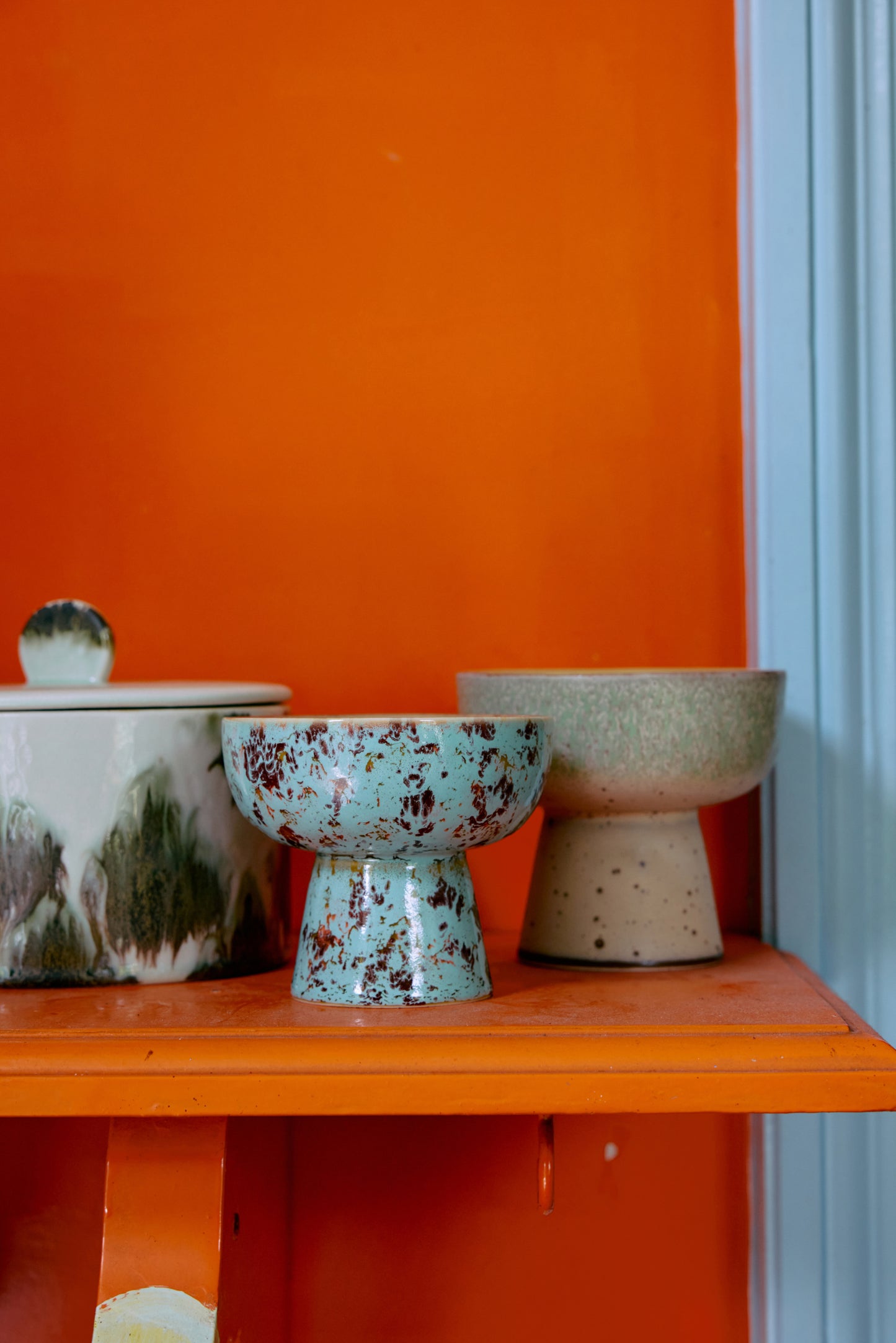 HKliving tapas bowl on base S, patina