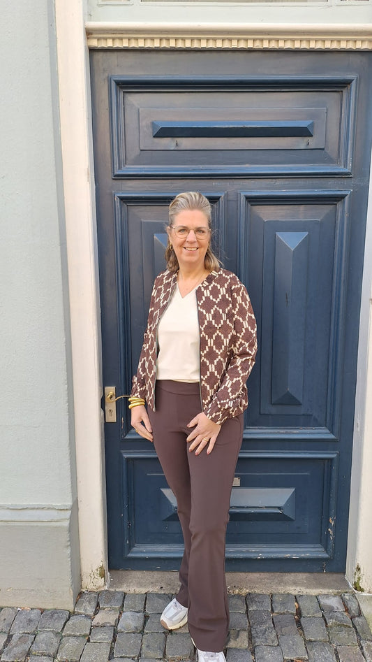 Mi piace Bomber Ikat Print Espresso