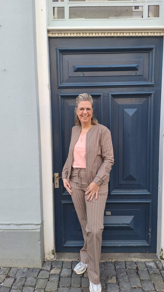 Mi piace Bomber Classic Stripe Print Falcon