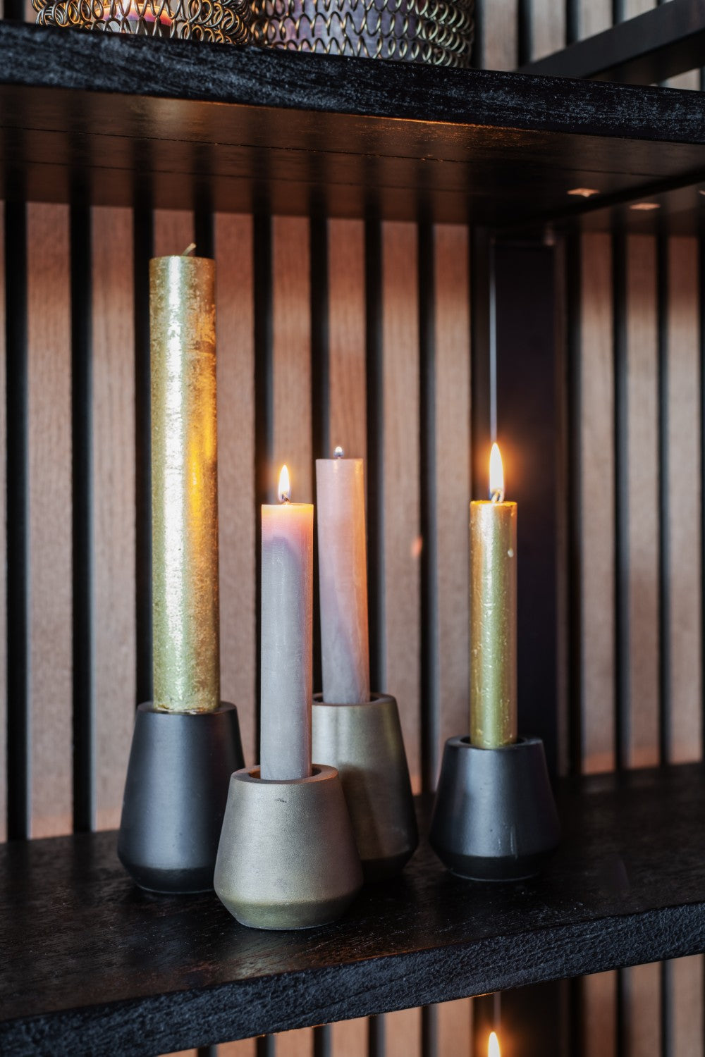 Home society Kandelaar XL Kumo L goud
