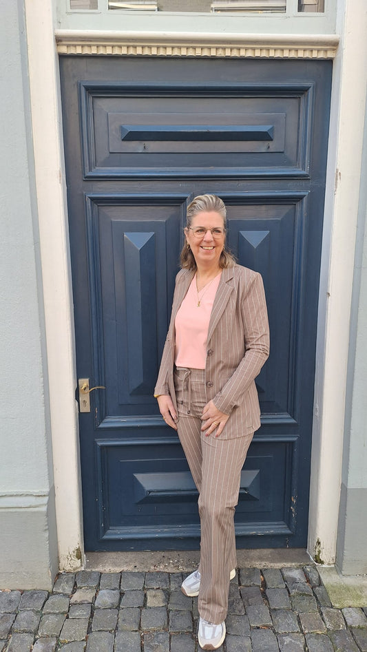 Mi piace Blazer Classic Stripe Print light Falcon