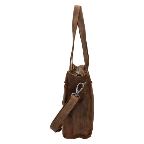 Alligator Creek Schoudertas Shopper Cognac