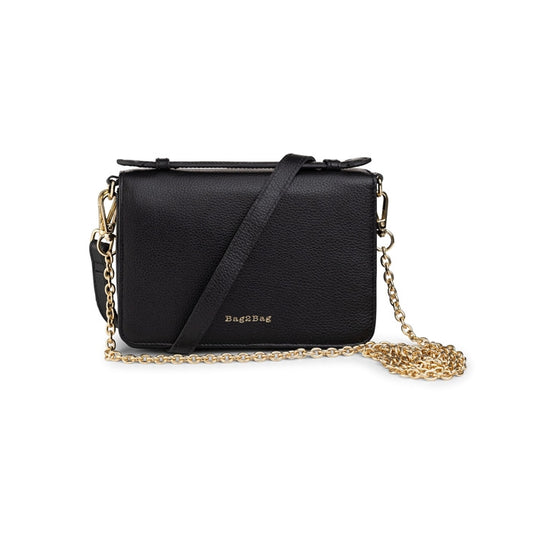 Bag2bag schoudertas Berlin Zwart