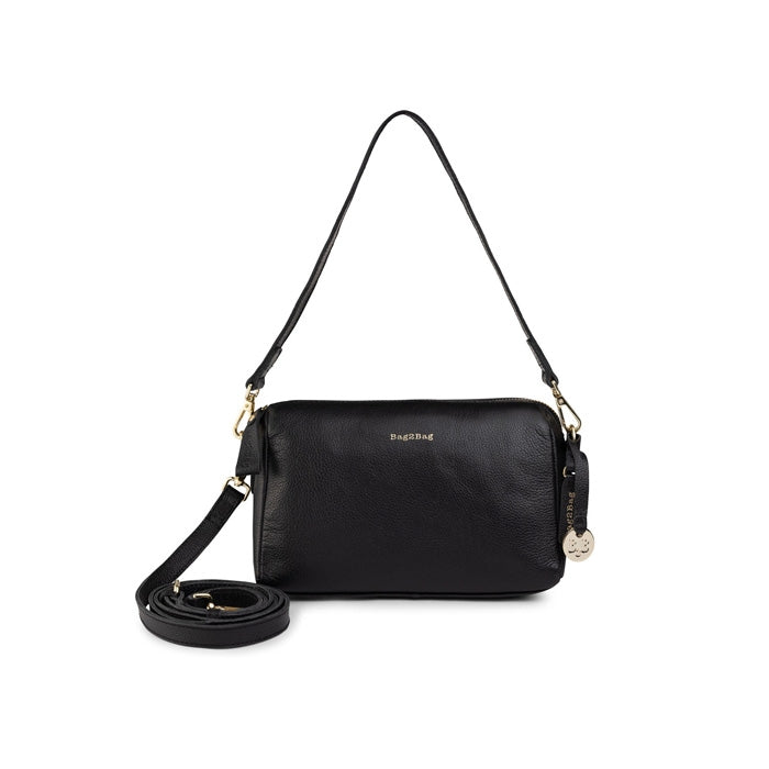Bag2bag schoudertas Nice Zwart