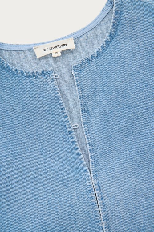 BlauwedenimtopmetpofmouwenBlauw__4
