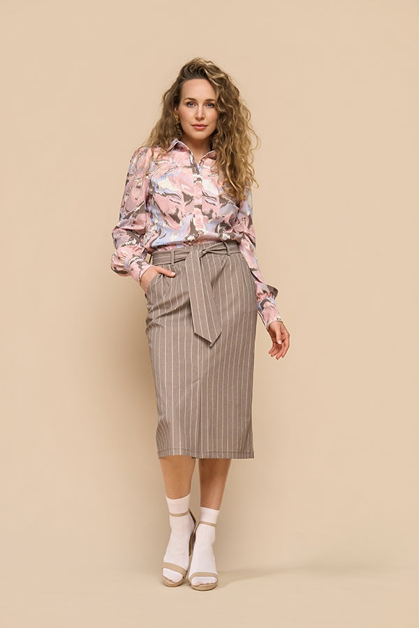 BlousePuffSleevesWildFlowerPrintlavender__3