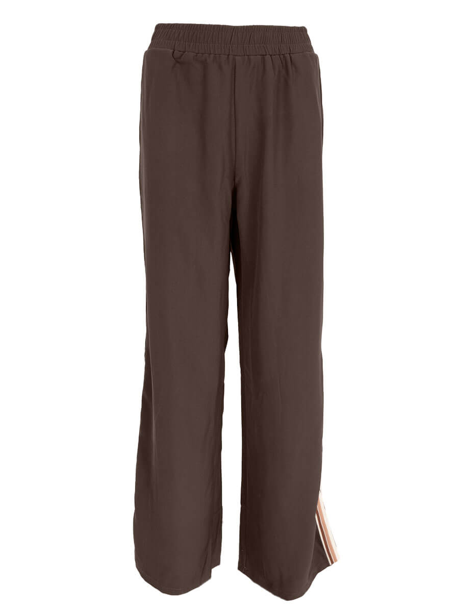 Broek met streep Bruin