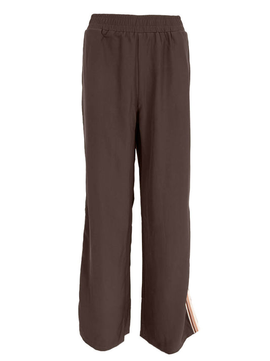 Broek met streep Bruin