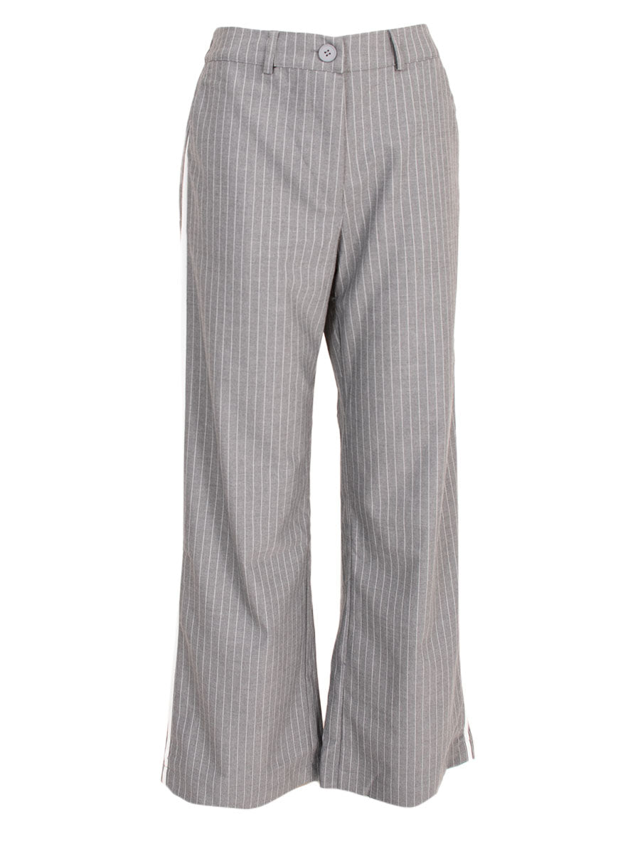 Broek met strepen Grijs