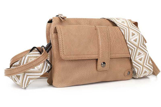 Camel crossbody en schoudertasje Naarden OLT12381