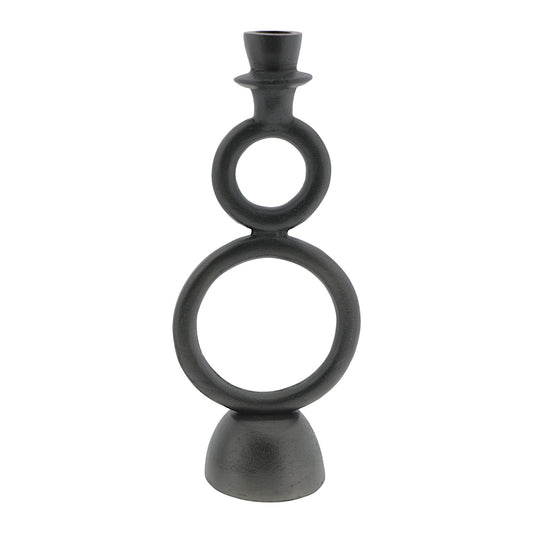 Candleholder Ripley L zwart