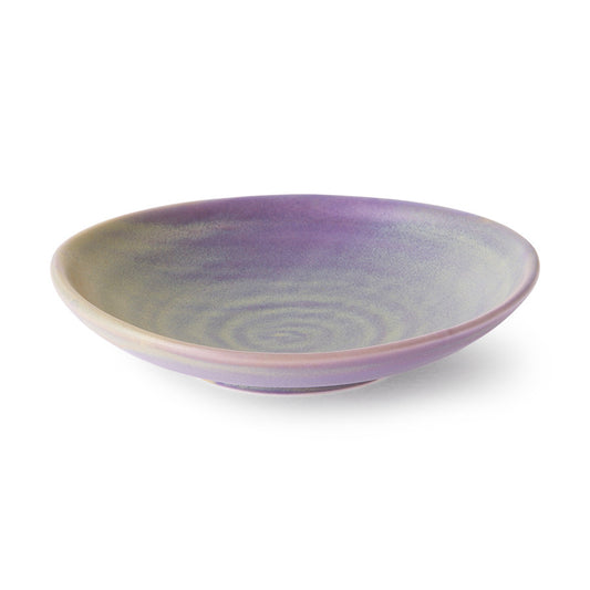 Chef ceramics flat bowl purple/green ACE6930