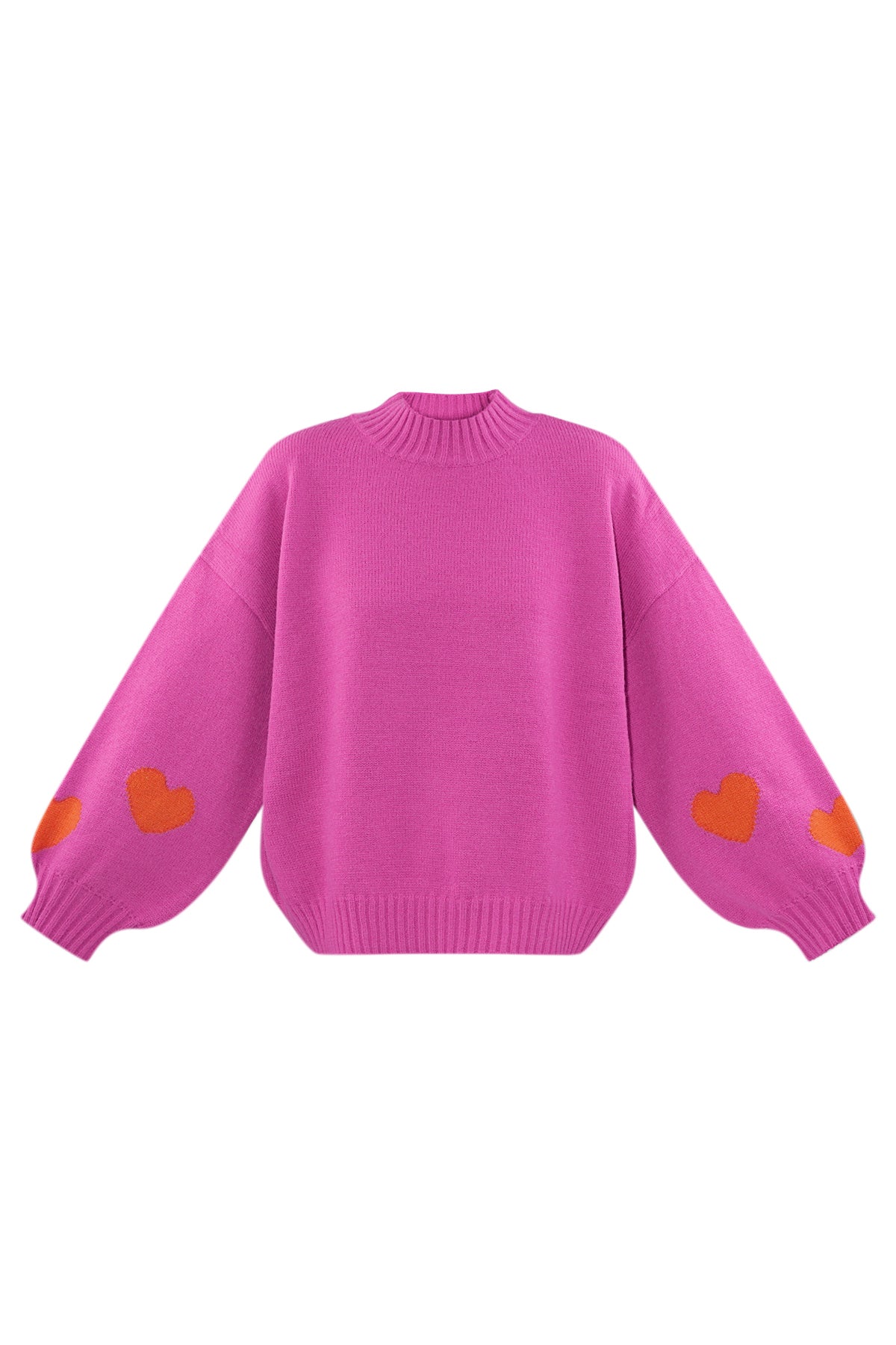 Comfort Heart trui Fuchsia