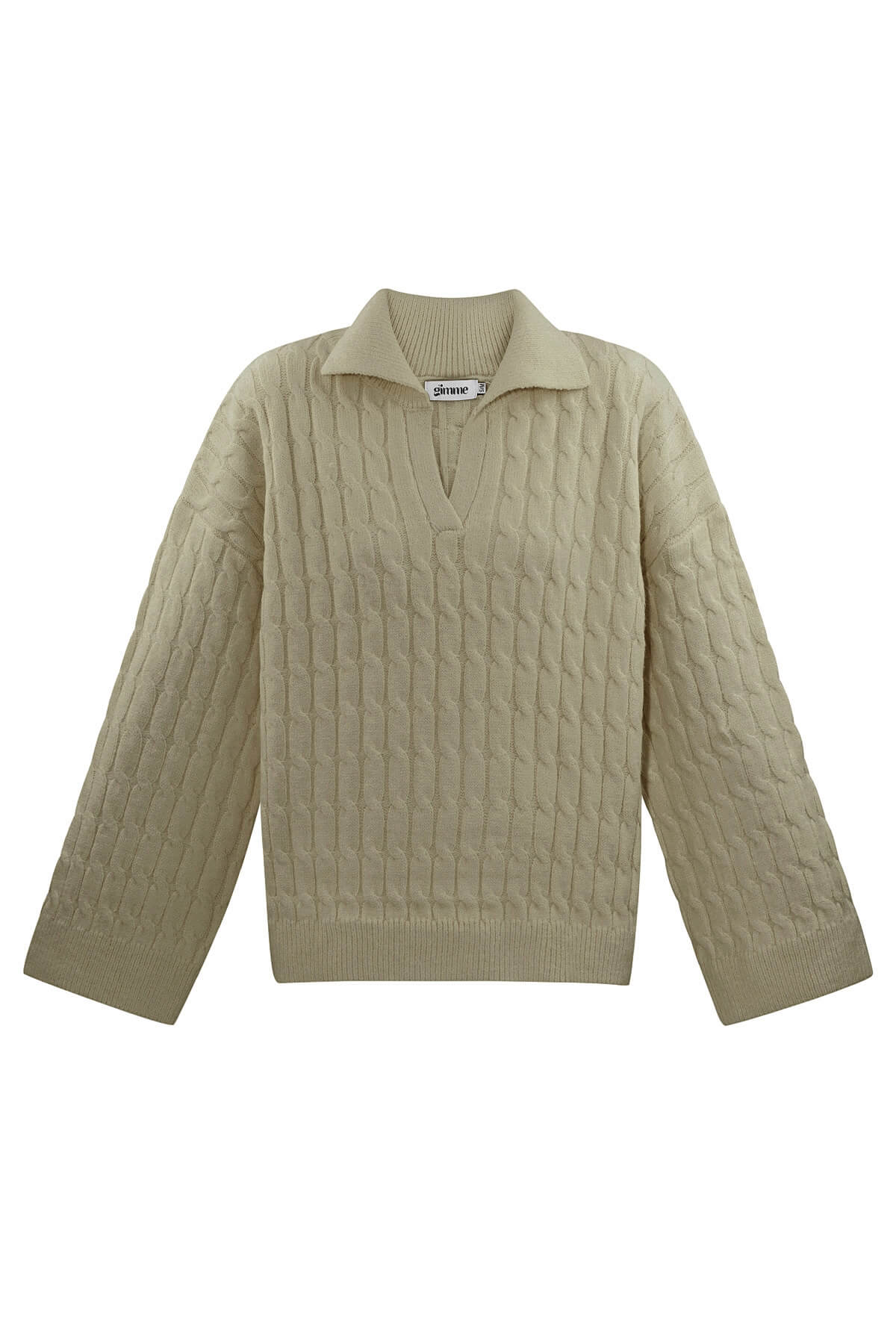 Comfy cable knit trui Donkergroen