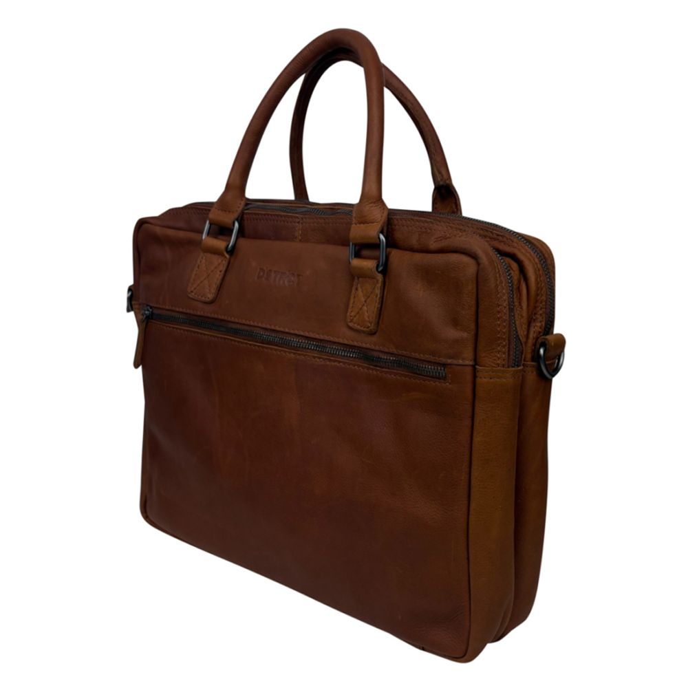 DSTRCT Preston Park Laptoptas 15.6 inch Cognac Cognac