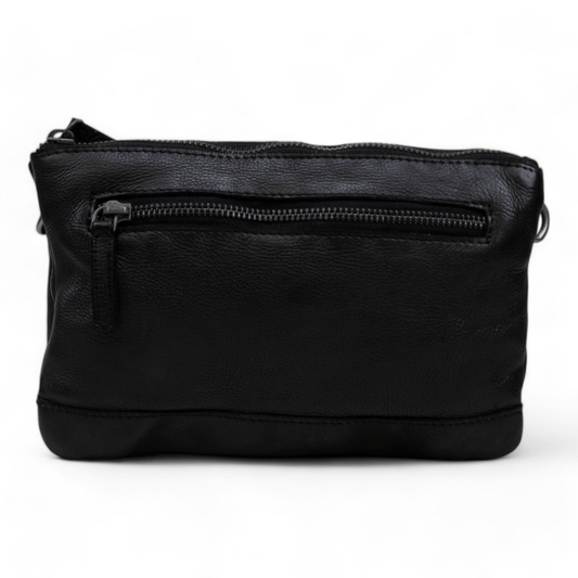 DSTRCT Schoudertas Harrington Road met dubbele rits Black