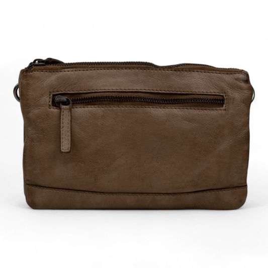 DSTRCT Schoudertas Harrington Road met dubbele rits Grey