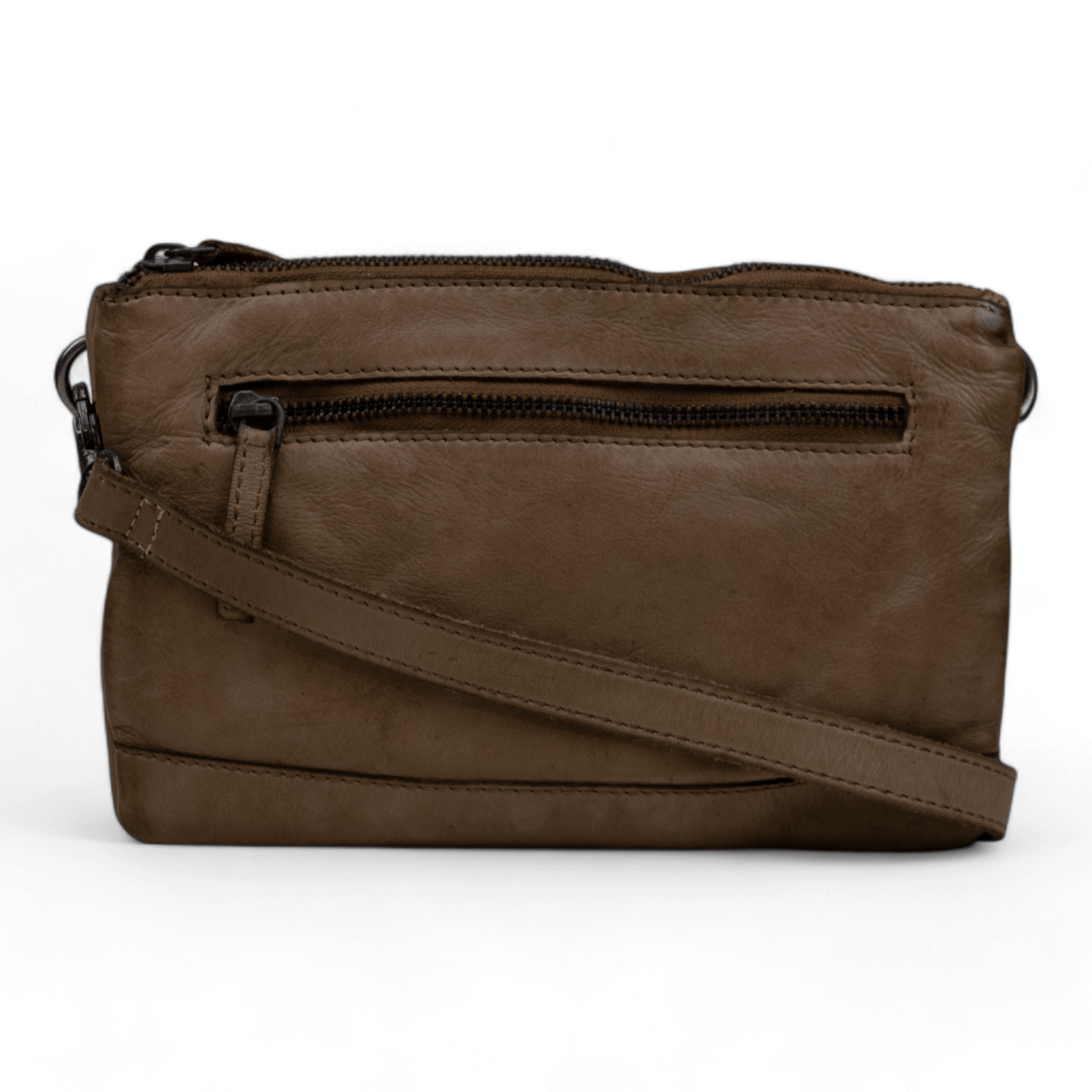 DSTRCT Schoudertas Harrington Road met dubbele rits Grey