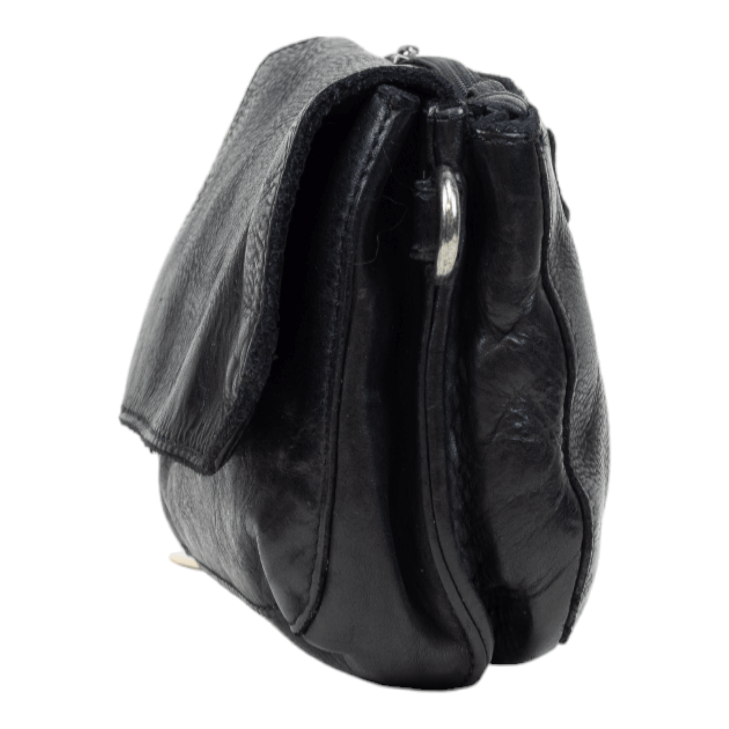 DSTRCT Schoudertasje Harrington road met klep Black