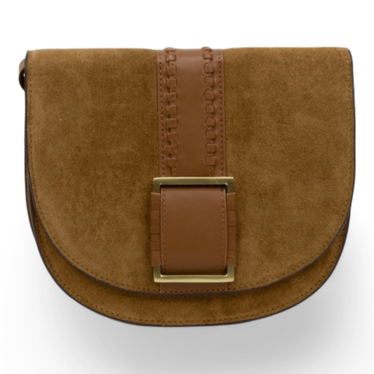 DSTRCT Schoudertas met klep en gesp Cognac