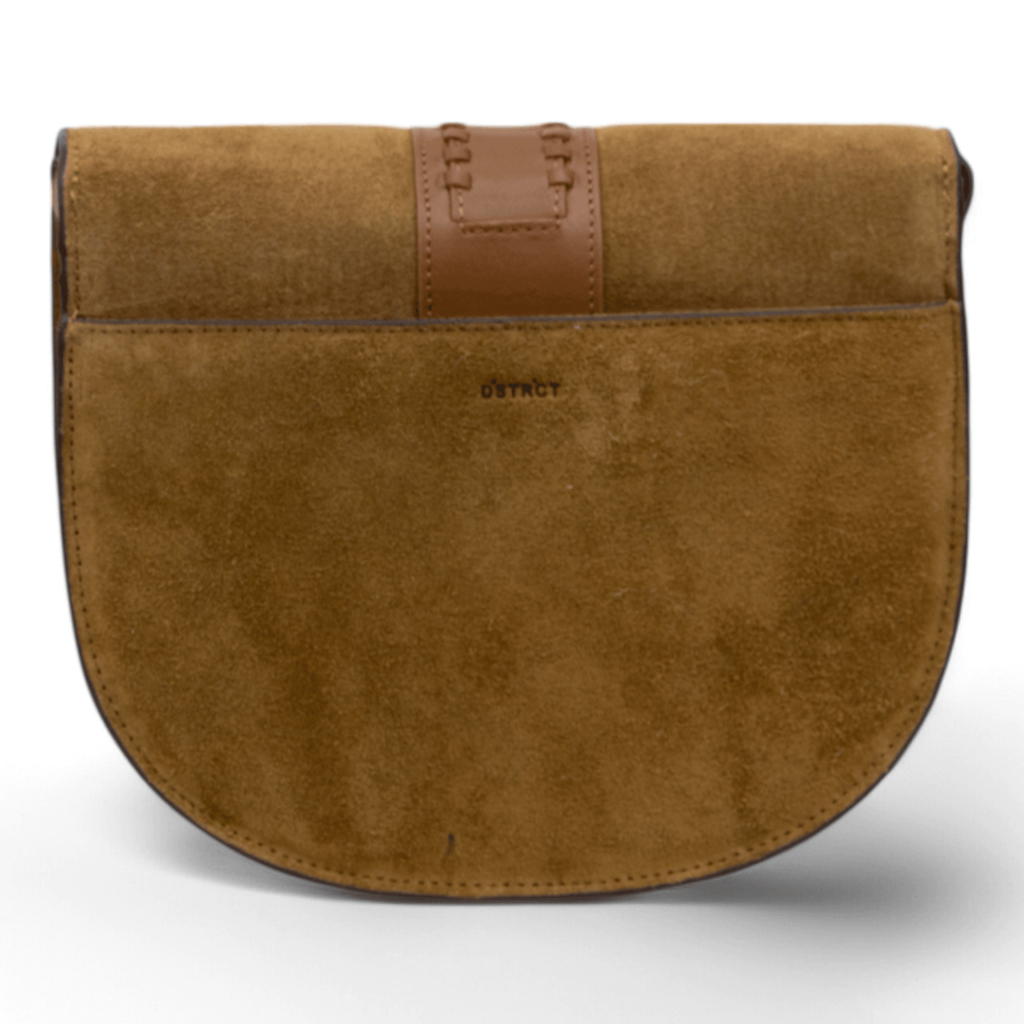 DSTRCT Schoudertas met klep en gesp Cognac