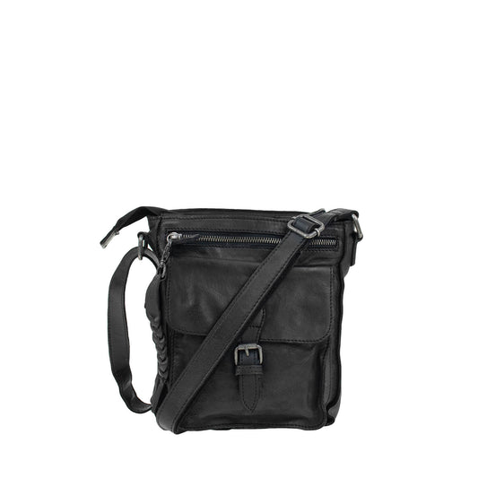 DSTRCT schoudertas harrington road met gesp Black
