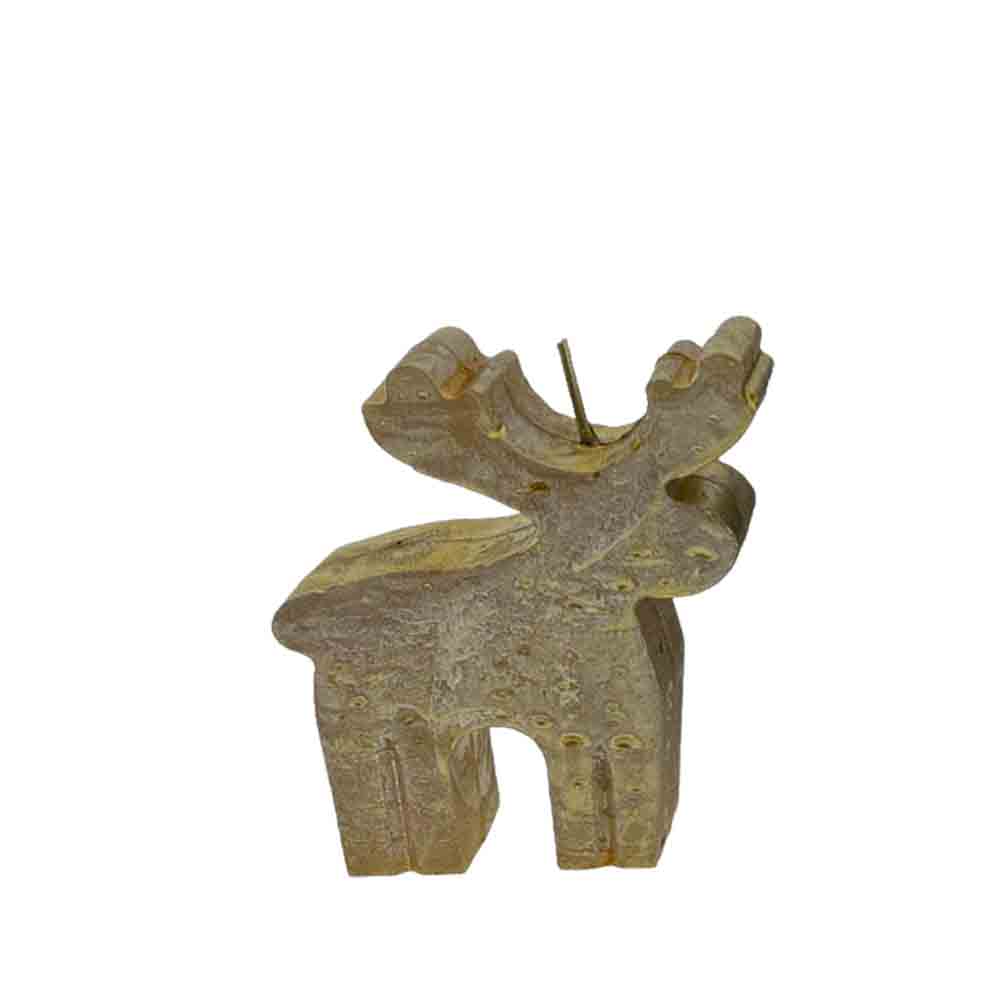 Deco Candle Deer zwart 692354