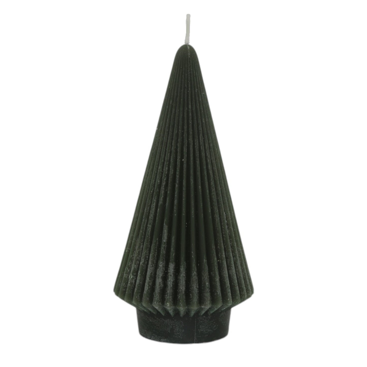 Deco Candle Tree Stripe L Antraciet