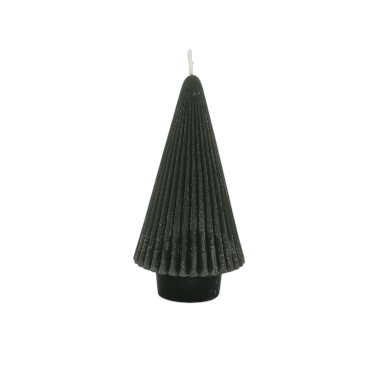 Deco Candle Tree Stripe S antraciet