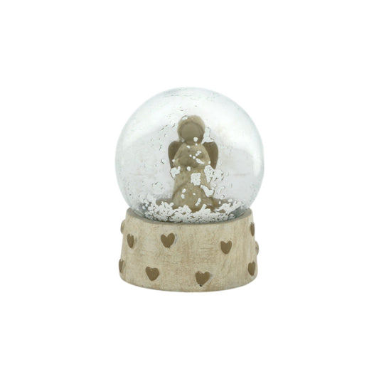 Deco Glass Ball Angel Vera beige