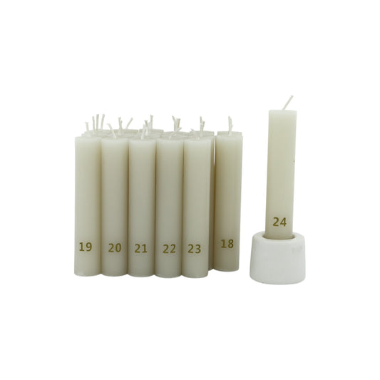 Dinner Candle Advent Count XS greige