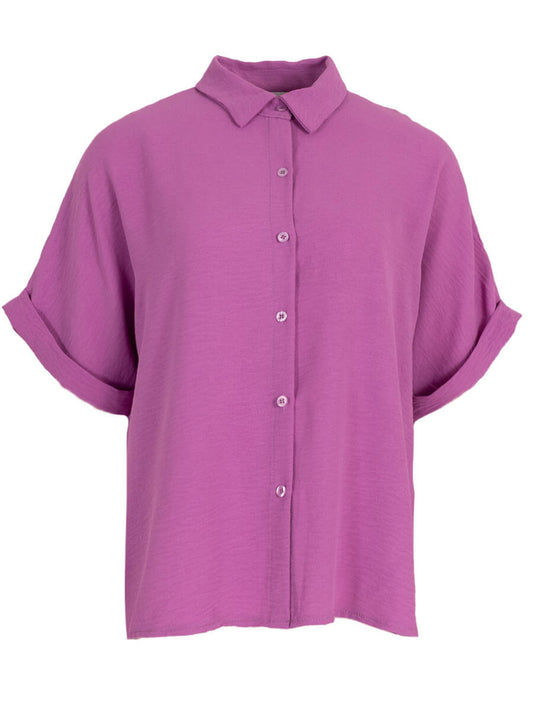 Doorknoop blouse one size Lila