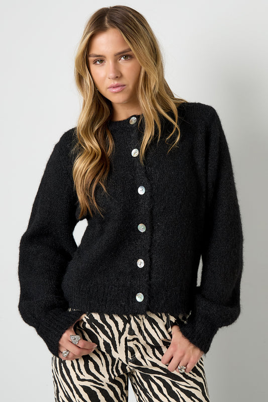Gimme cardigan knit Zwart