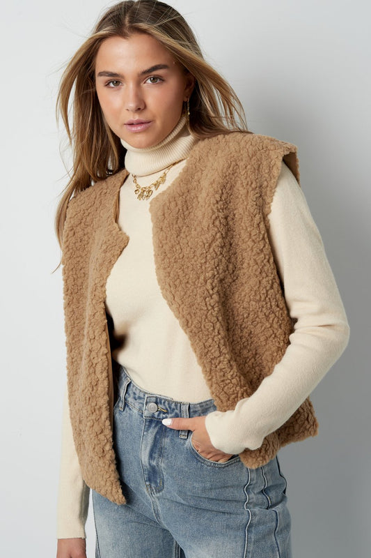 Gimme teddy vest Beige