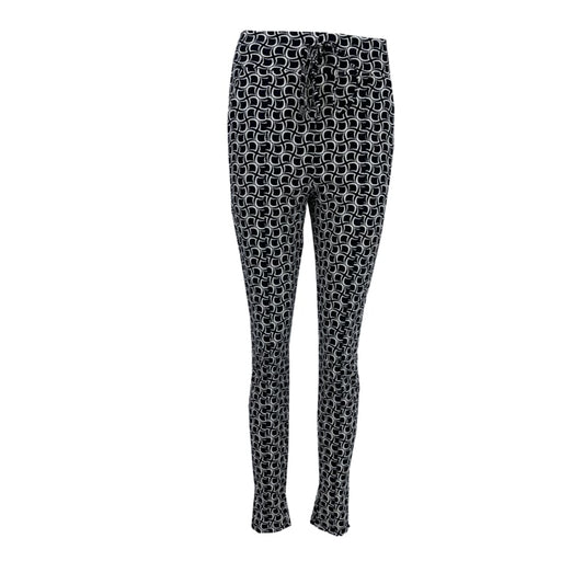 Glamm label Broek Colin Print kit zwart