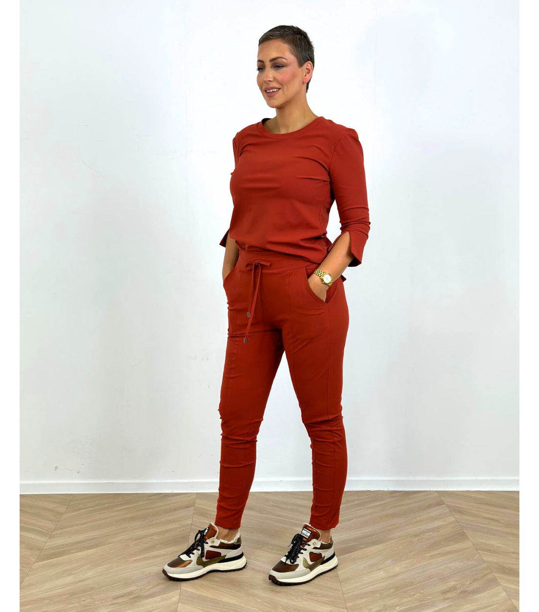 Glamm label Broek Colin Intense rust